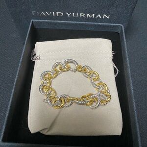 David Yurman Gold and Silver Bracelet